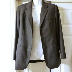 TALBOTS Dress Coat Gray Size 8 Petites